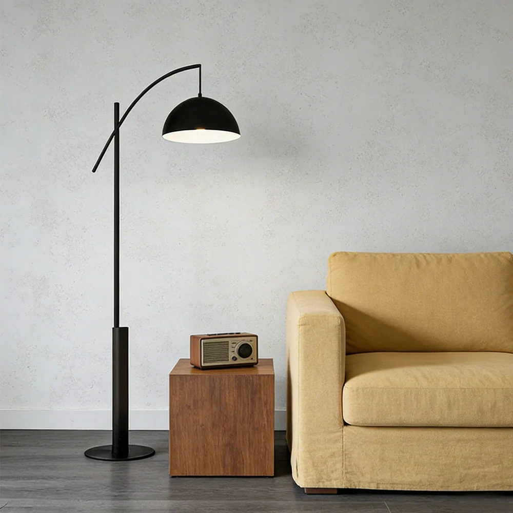 LIVARA Floor Lamp Soft Ambient Lighting Iron Shade Metal & Marble Base Premium Design - Image 2