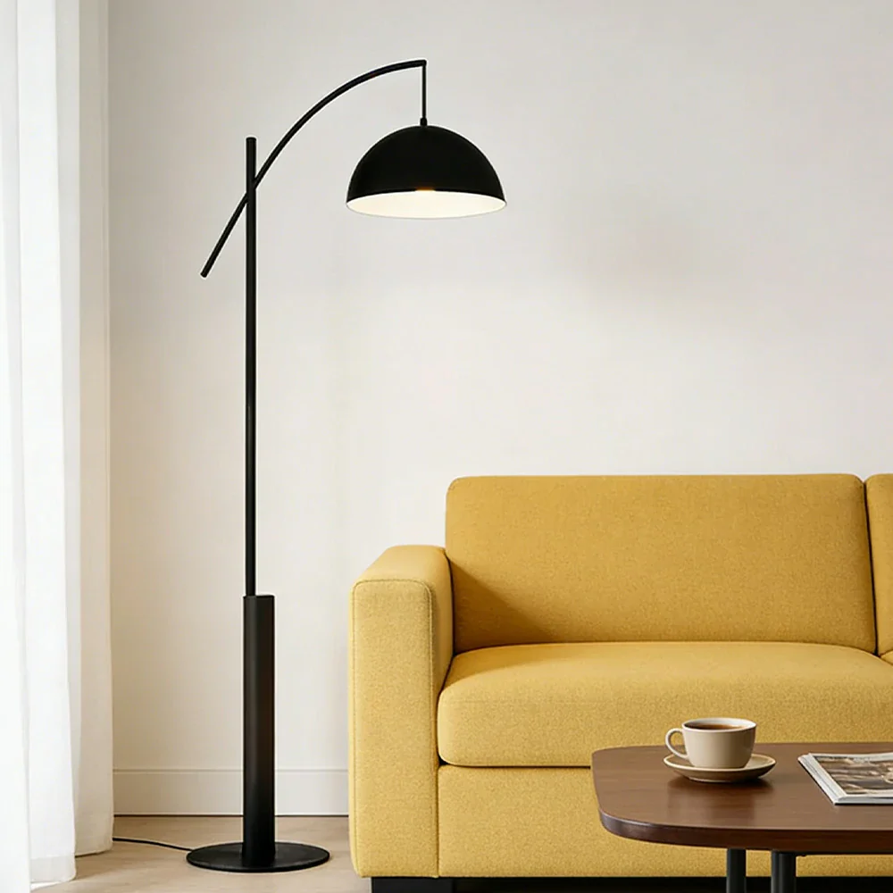 LIVARA Floor Lamp Soft Ambient Lighting Iron Shade Metal & Marble Base Premium Design - Image 4