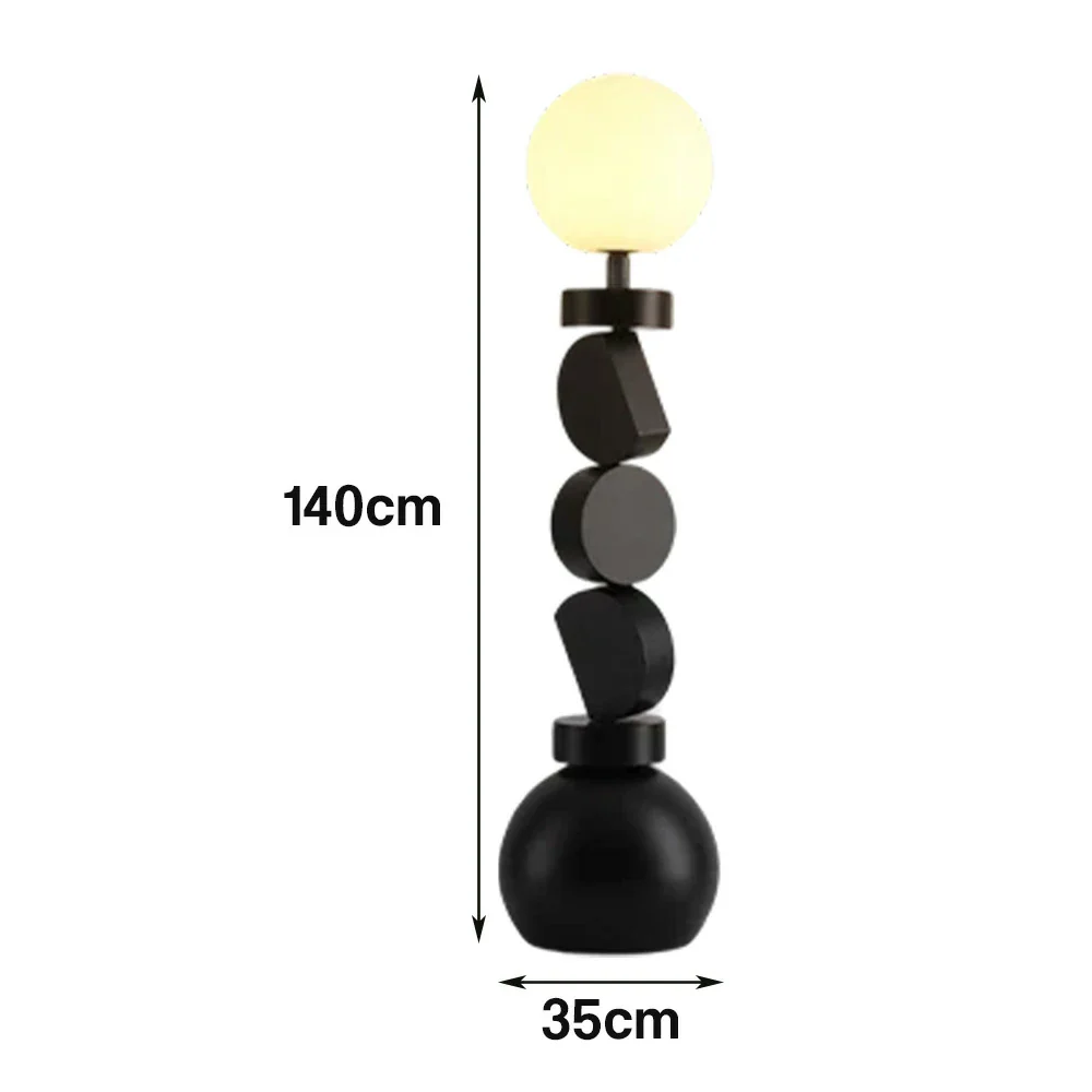 LIVARA Floor Lamp Three-Mode Lighting Iron Frame High-Transparency Shade Artistic Design - Image 5