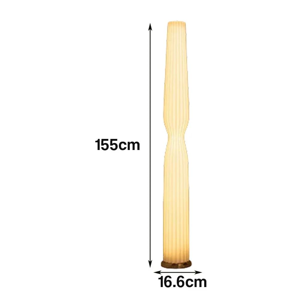LIVARA Floor Lamp Eye-Care Lighting Iron Frame Rose Gold Colour High-Transparency Shade Modern Look - Image 5