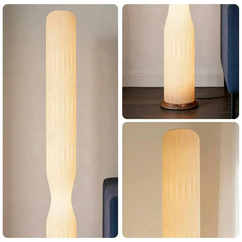 LIVARA Floor Lamp Soft Lighting Iron Frame Rose Gold Colour High-Transparency Shade Safe Stable Base - Image 3