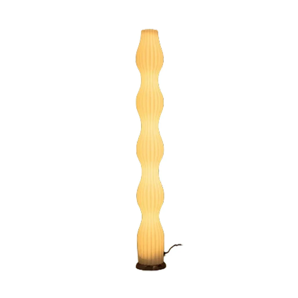 LIVARA Floor Lamp Eye-Friendly Light Iron Body Rose Gold Colour Clear Shade Minimalist Style