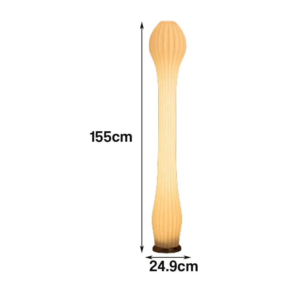 LIVARA Floor Lamp Flicker-Free Lighting Iron Frame Rose Gold Colour Clear Shade for Modern Homes - Image 5
