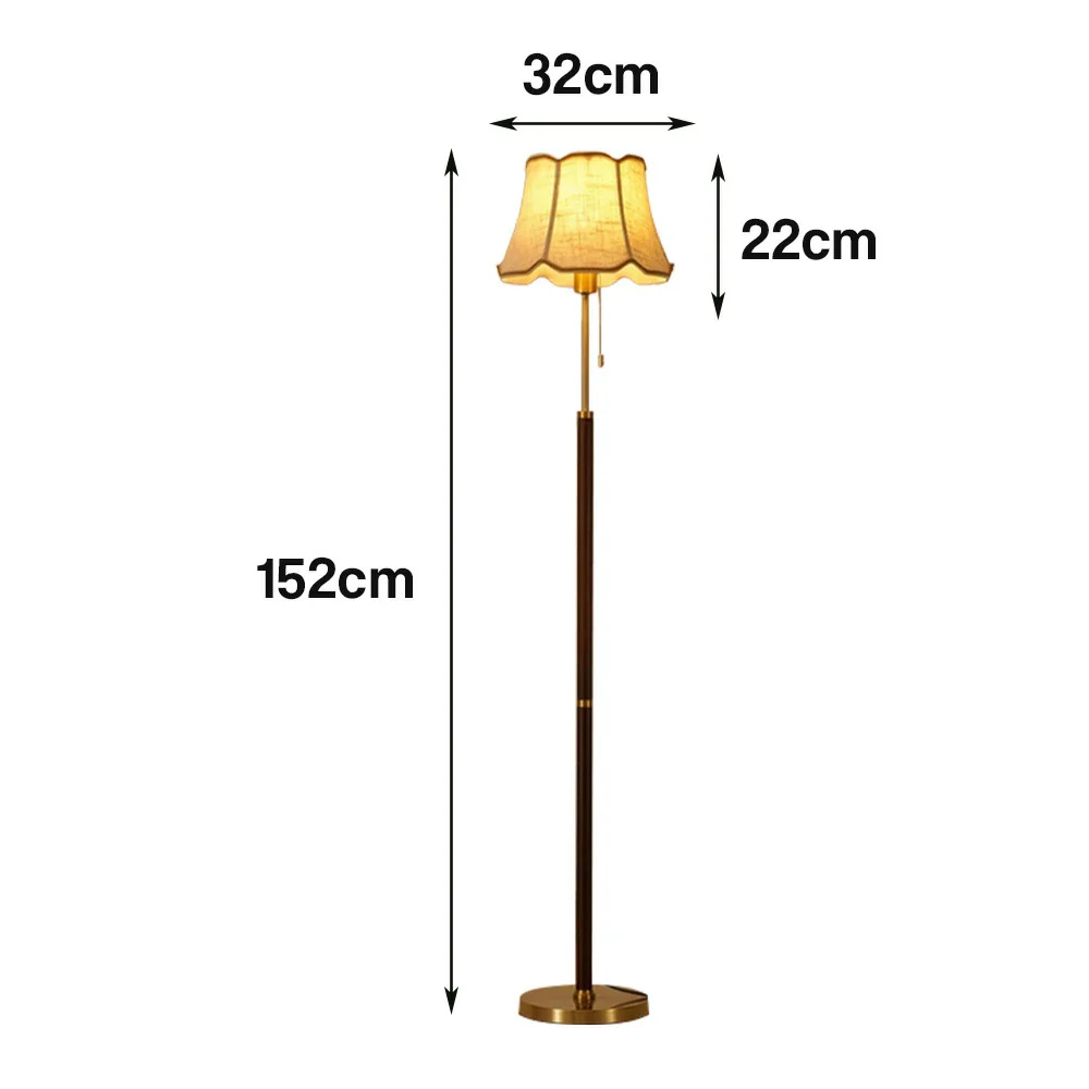 LIVARA Premium Floor Lamp Soft Lighting Fabric Shade Precision Brass Body Weighted Stable Base Luxury Style - Image 5