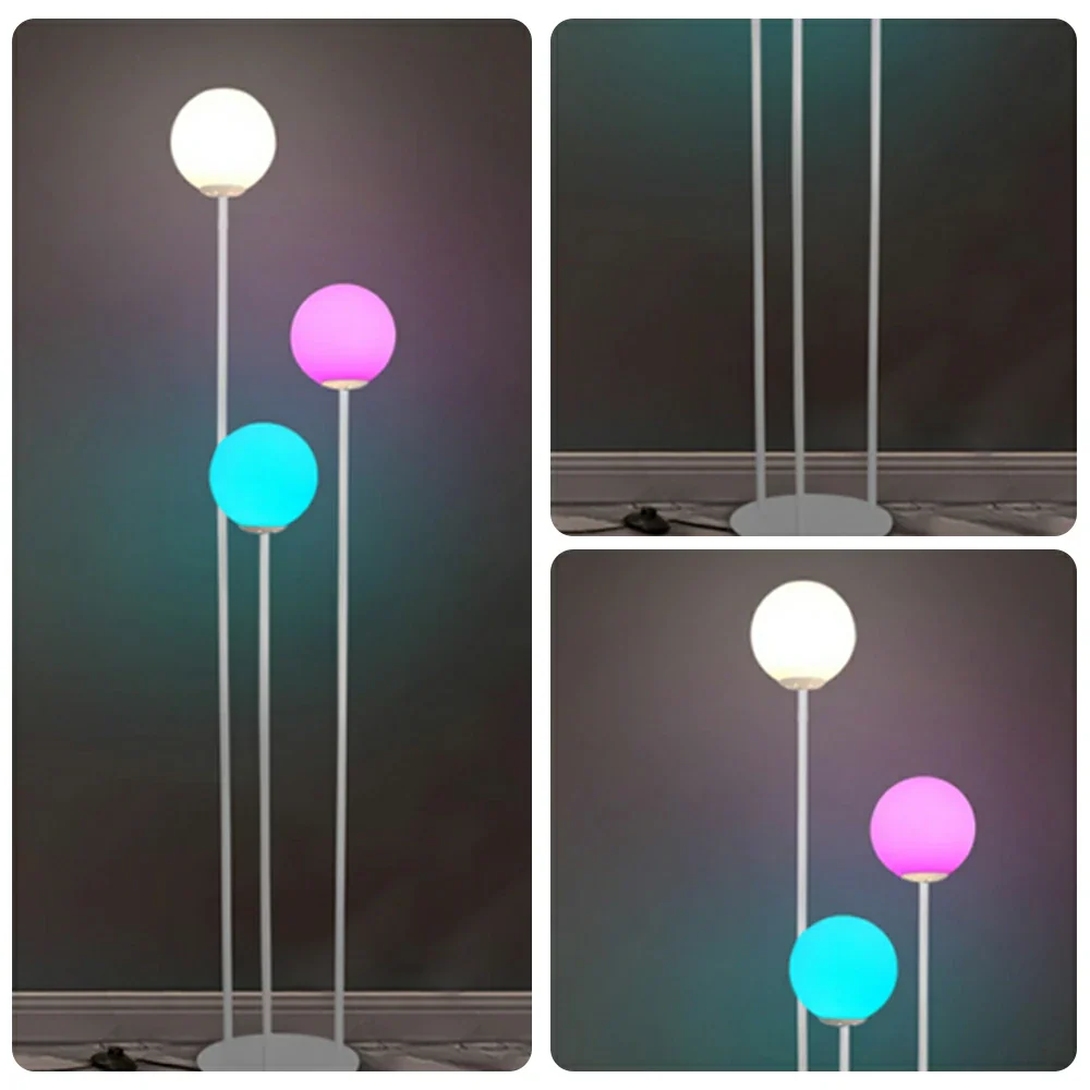 LIVARA Floor Lamp 9/12W Soft Ambient Lighting Milk-White Glass Shade Stable Base Modern Luxury Design - White - Image 3