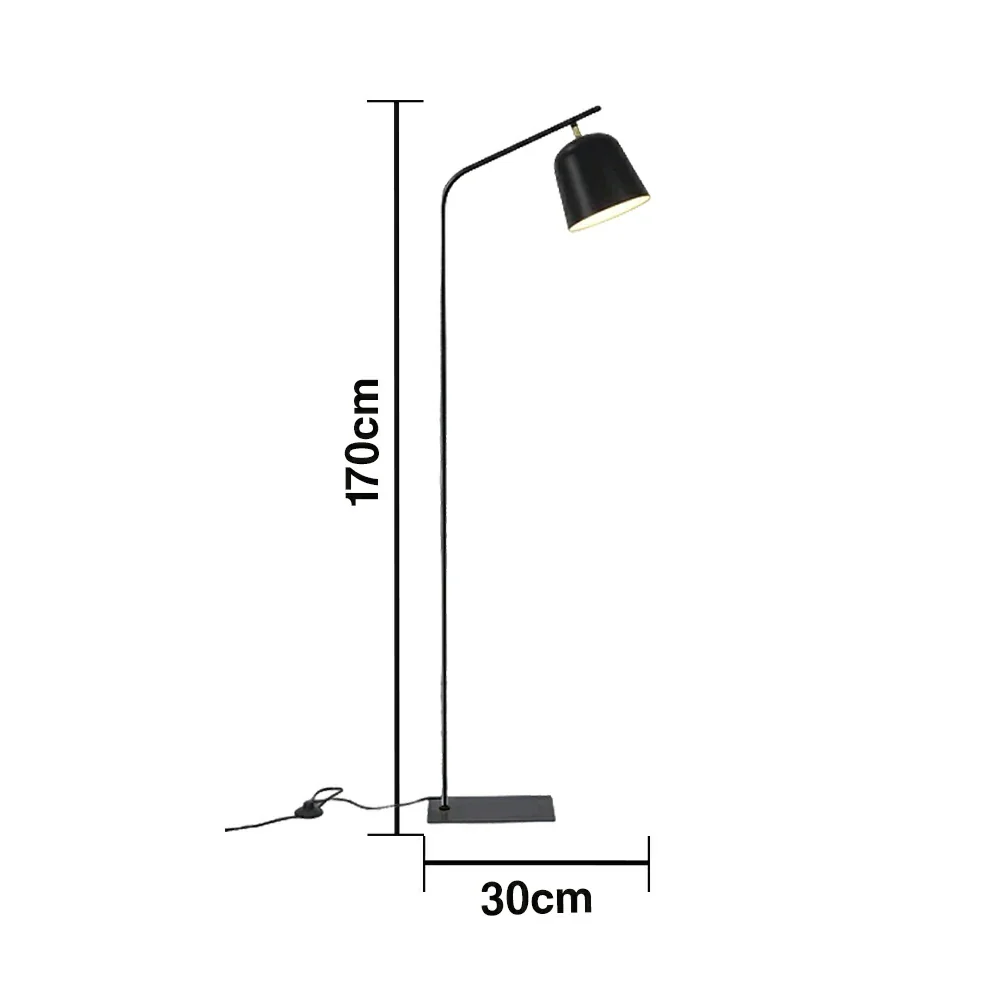 LIVARA 7/12W Floor Lamp 3 Lighting Modes Adjustable Head Metal Shade Stable Base Modern Design - Black - Image 5