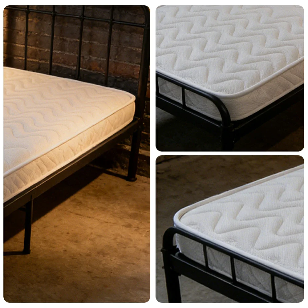 LIVARA Trundle Bed Mattress for SF01 & CF02 - Multi-Layer Coconut Fibre & Latex, Breathable Fabric, Lightweight Support - White - Image 8