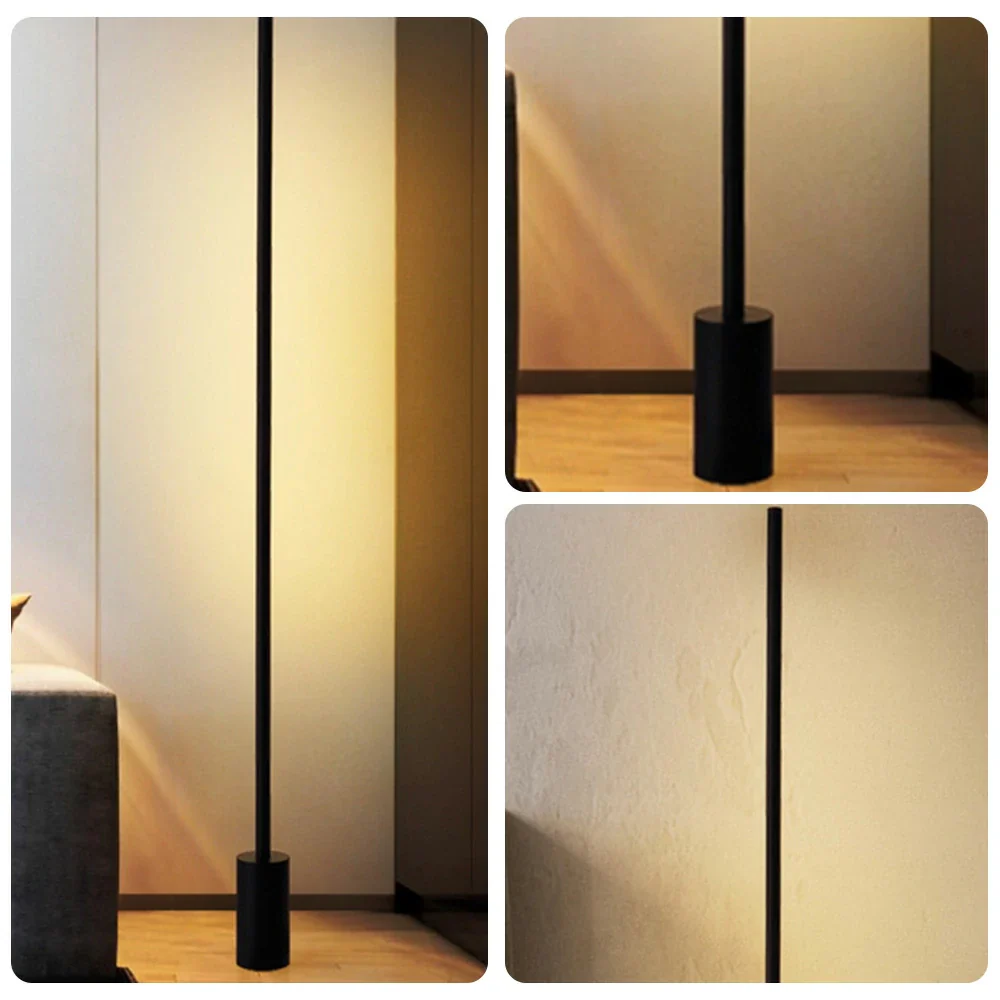 LIVARA Minimalist Floor Lamp Foot Switch Control 25W LED Metal Frame Compact Base - Image 3