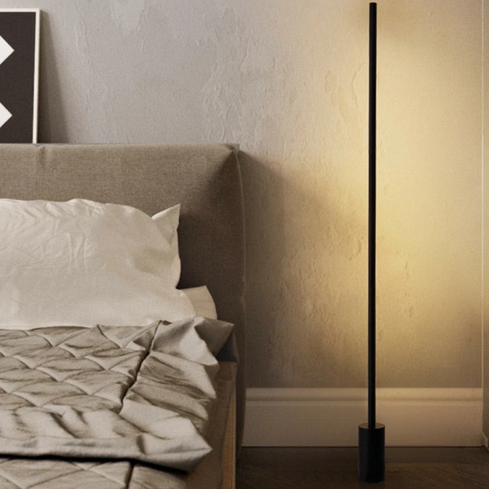 LIVARA Minimalist Floor Lamp Foot Switch Control 25W LED Metal Frame Compact Base - Image 4