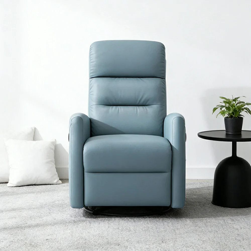 LIVARA Electric Assist Sofa, One-Touch Sit-to-Stand Assist, Skin-Friendly Upholstery, Alloy Steel Frame, Quiet Stable Lift - Blue - Image 4
