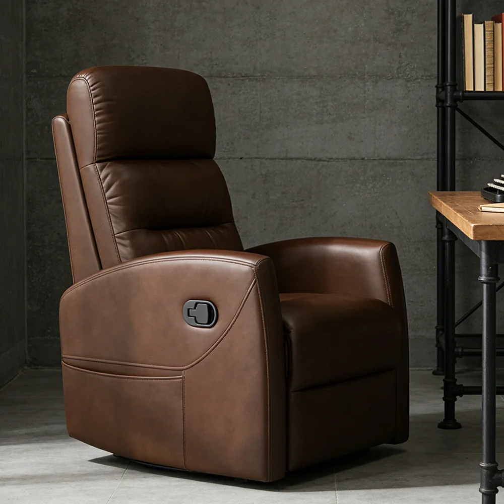 LIVARA Electric Assist Sofa, One-Touch Sit-to-Stand Assist, Skin-Friendly Upholstery, Alloy Steel Frame, Quiet Stable Lift - Coffee - Image 2