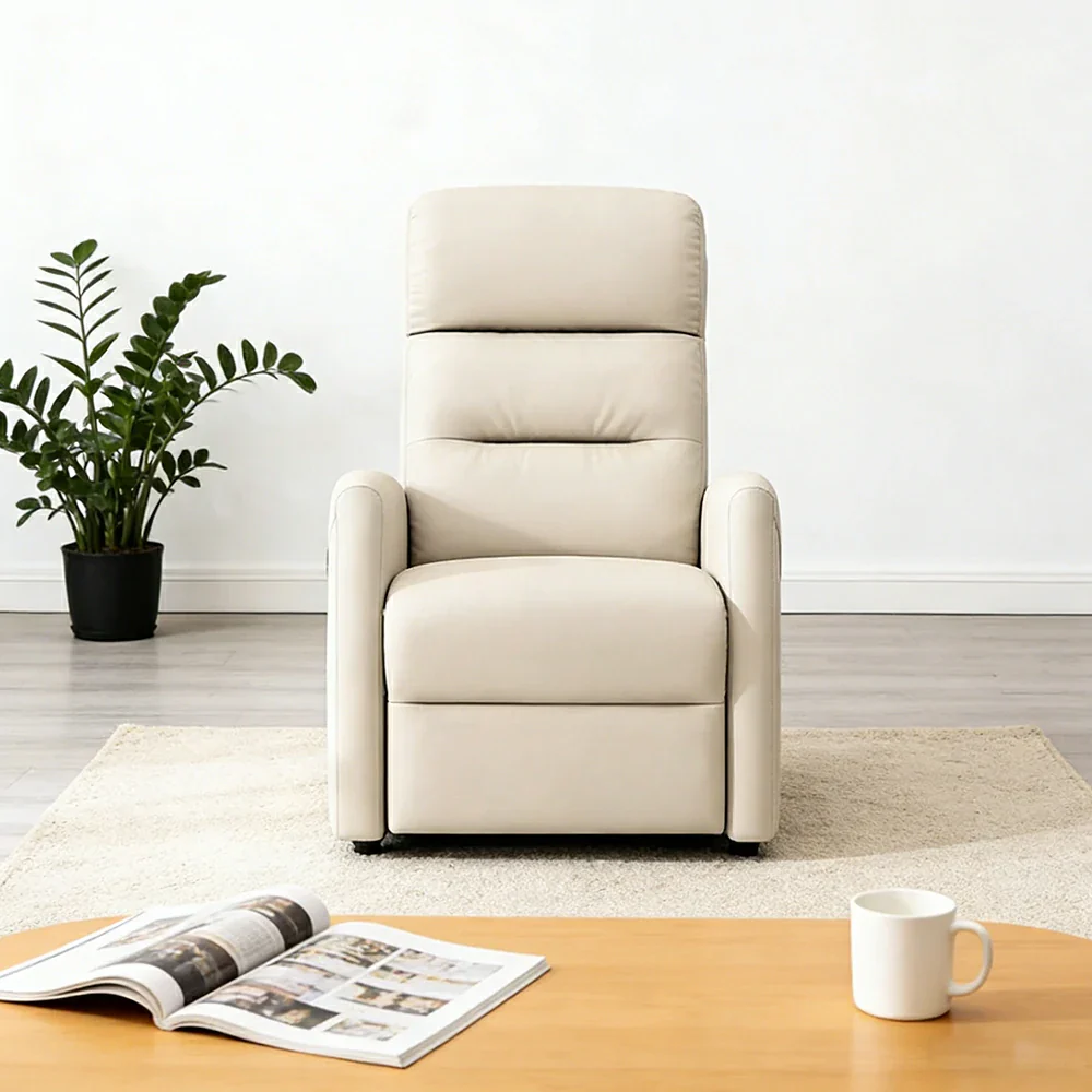 LIVARA Electric Assist Sofa, One-Touch Sit-to-Stand Assist, Skin-Friendly Upholstery, Alloy Steel Frame, Quiet Stable Lift - White - Image 4