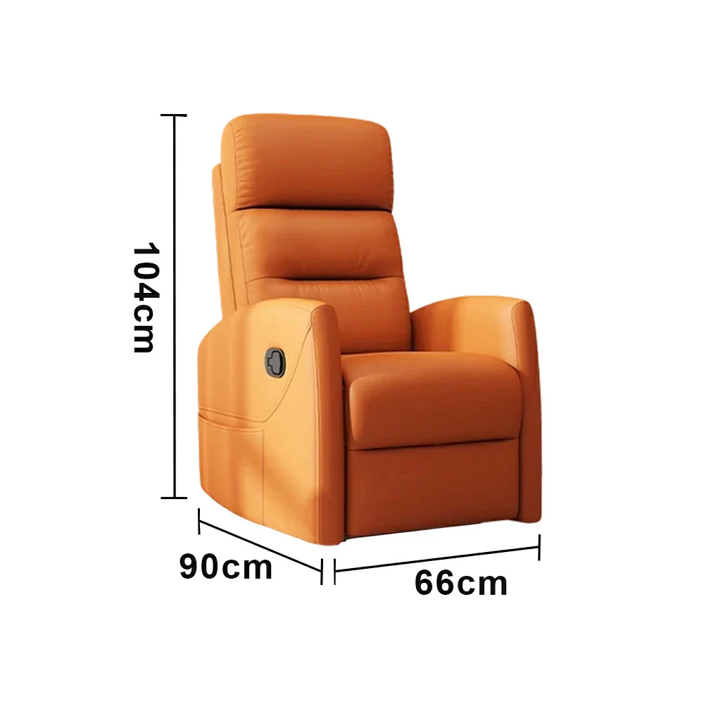 LIVARA Electric Assist Sofa, One-Touch Sit-to-Stand Assist, Skin-Friendly Upholstery, Alloy Steel Frame, Quiet Stable Lift - Orange - Image 5