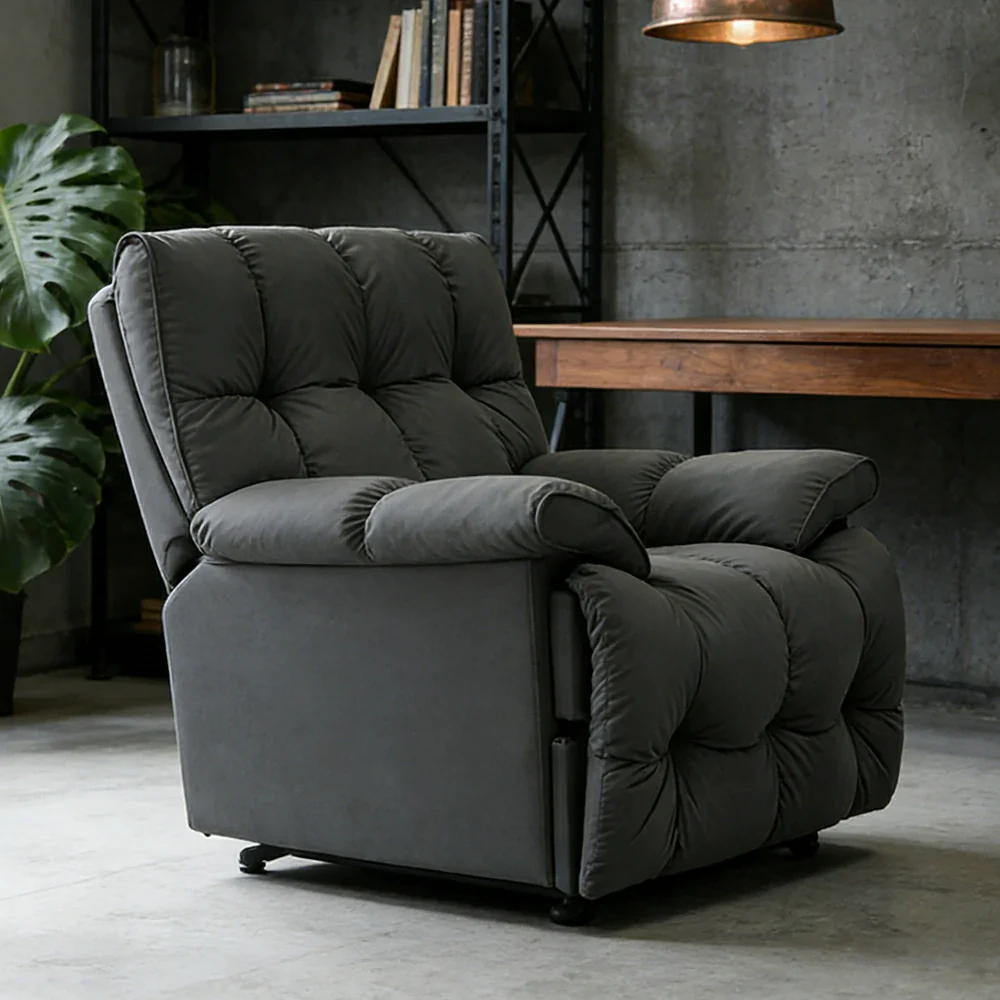 LIVARA Electric Assist Sofa, Smooth Lift Support, Cat-Scratch Resistant Upholstery, Alloy Frame, Extended Footrest Comfort - Grey - Image 2