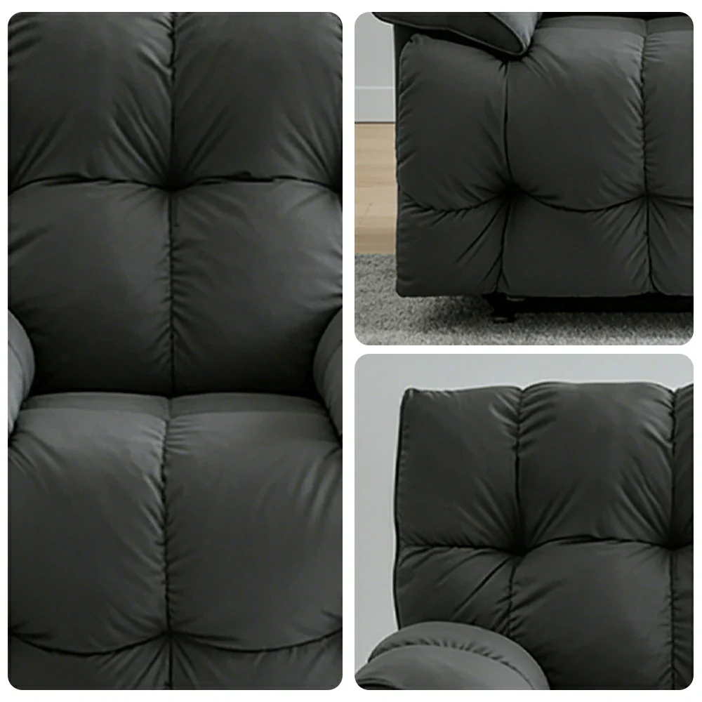 LIVARA Electric Assist Sofa, Smooth Lift Support, Cat-Scratch Resistant Upholstery, Alloy Frame, Extended Footrest Comfort - Grey - Image 3