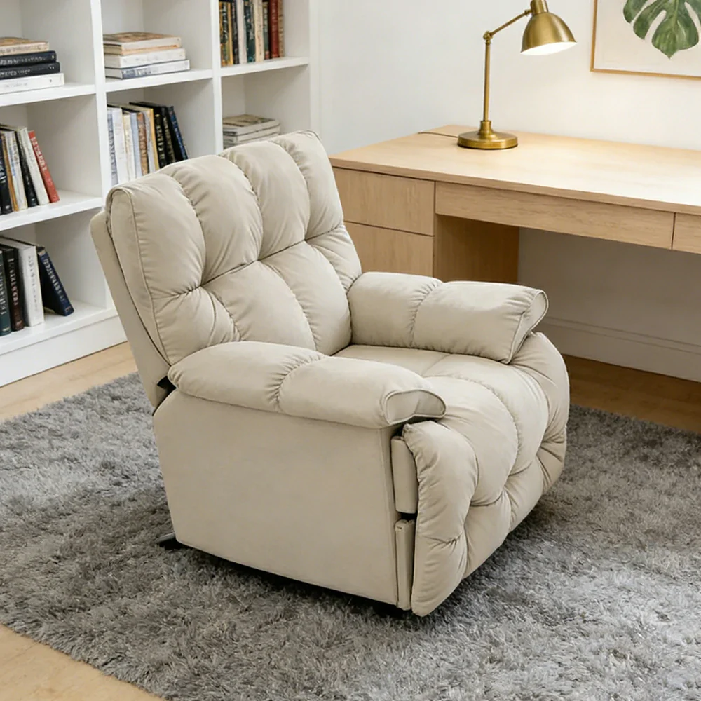 LIVARA Electric Assist Sofa, Smooth Lift Support, Cat-Scratch Resistant Upholstery, Alloy Frame, Extended Footrest Comfort - Beige - Image 2