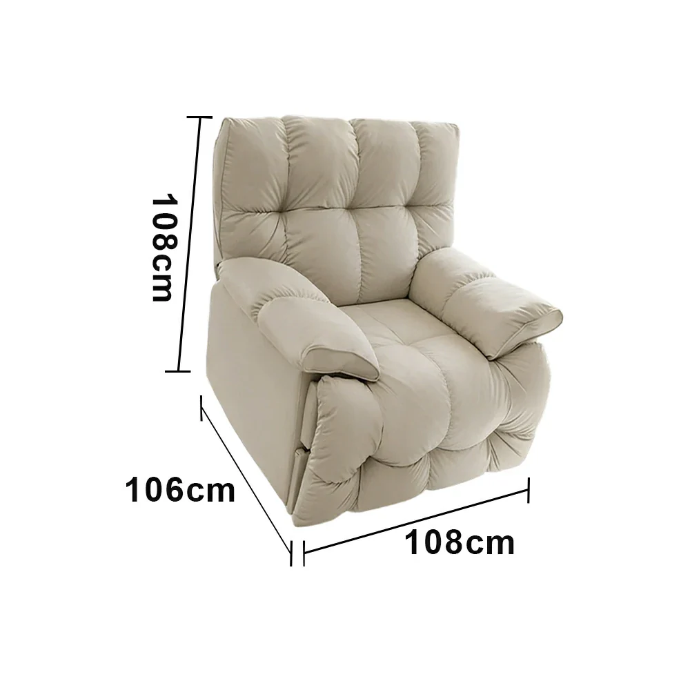 LIVARA Electric Assist Sofa, Smooth Lift Support, Cat-Scratch Resistant Upholstery, Alloy Frame, Extended Footrest Comfort - Beige - Image 5
