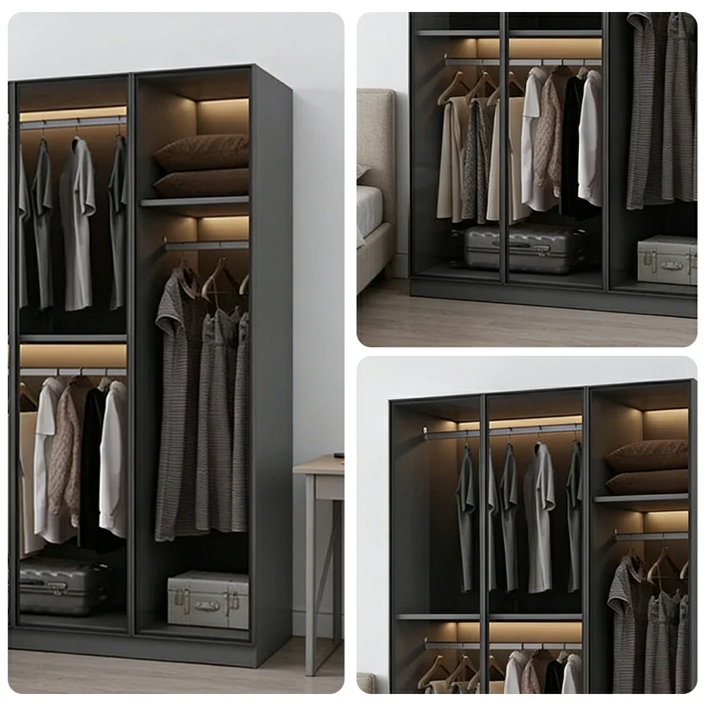 LIVARA 120cm Glass Display Cabinet - Organised Storage Solution with Tempered Glass & Aluminium Frame, Dust & Moisture-Resistant Base - Image 3