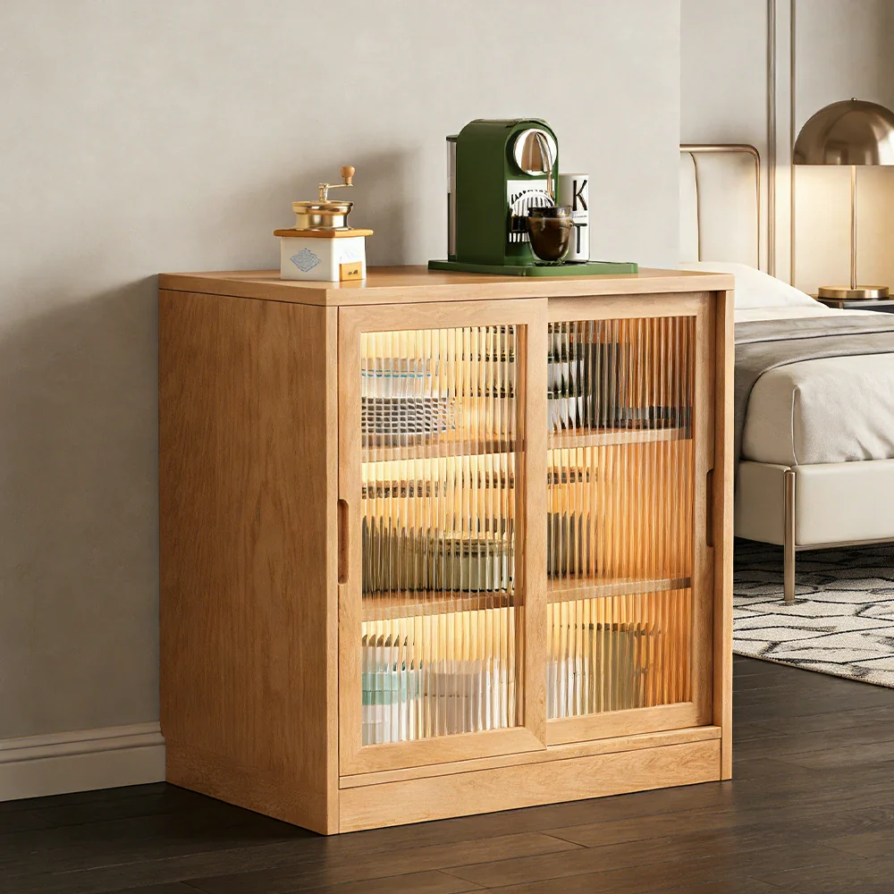 LIVARA 100cm Kitchen Buffet Cabinet - Wide Countertop Design with Solid Wood Construction, Spacious Storage & Quiet Hardware - Image 4