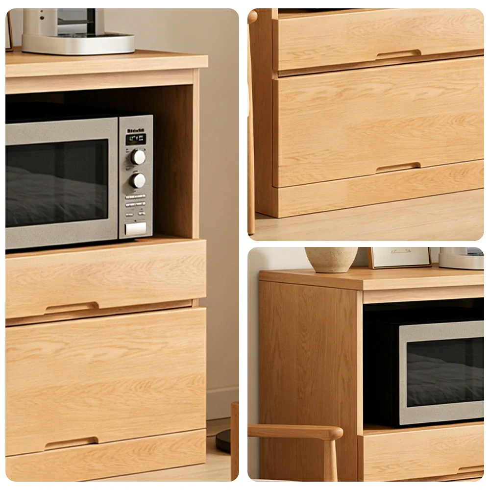 LIVARA 80cm Appliance Storage Cabinet - Wide Countertop Design with Solid Wood Construction, Spacious Storage & Quiet Hardware - Image 3