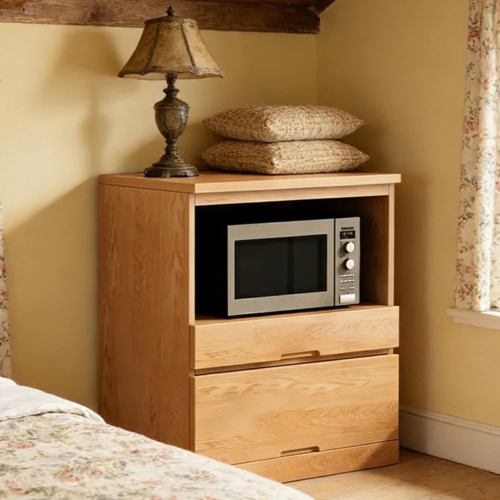 LIVARA 80cm Appliance Storage Cabinet - Wide Countertop Design with Solid Wood Construction, Spacious Storage & Quiet Hardware - Image 4