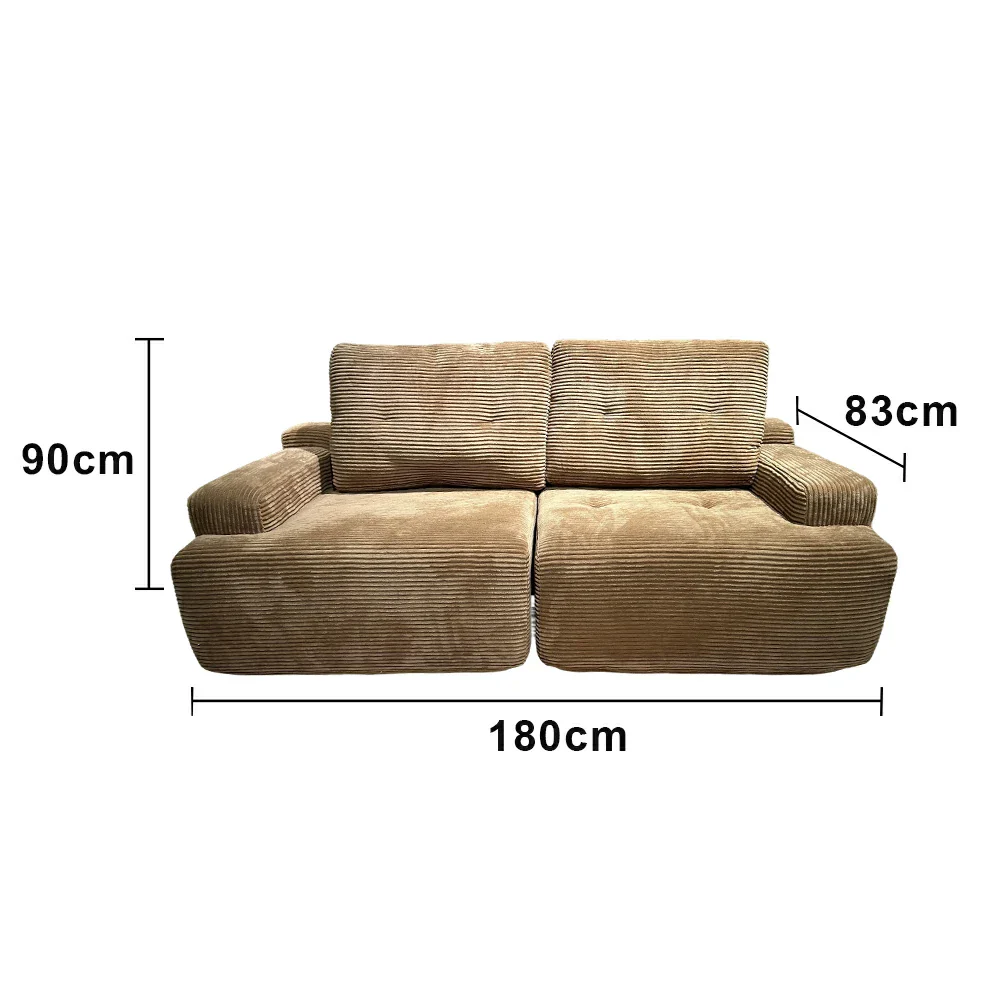 LUXORA B317C Multi Seater Sofa Compressible Packaging Quick Rebound Cushion High Density Foam Core Space Saving Design - Image 5
