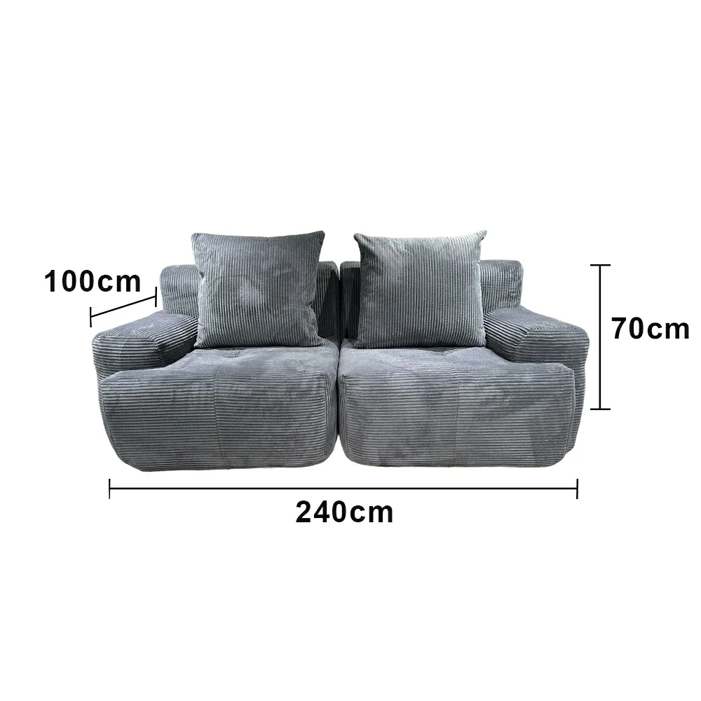 LUXORA B315C 200/240cm Sofa Compressible Packaging Quick Rebound Cushion High Density Foam Core Space Saving Design - Image 6