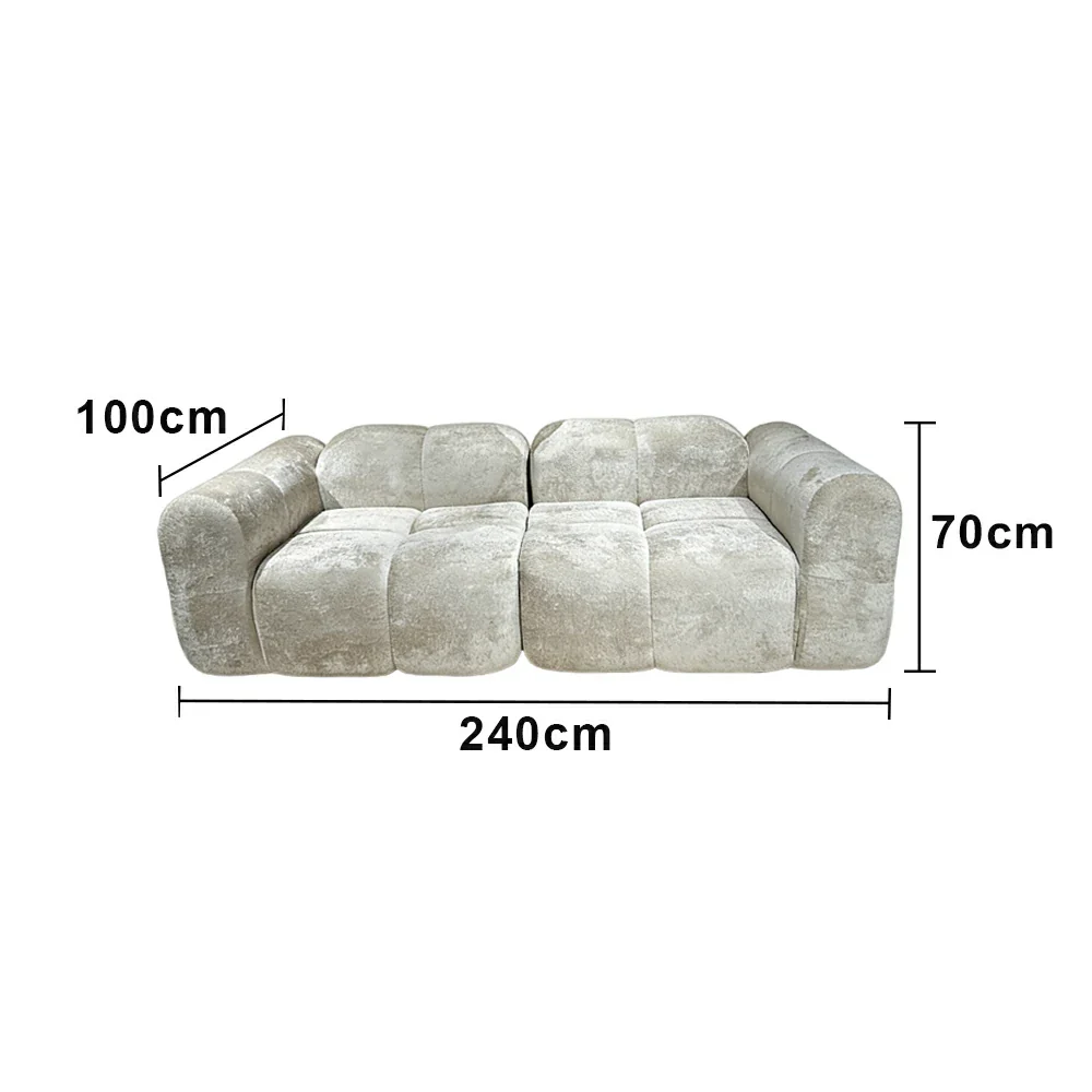 LUXORA B314B 200/240/280cm Sofa Compressible Packaging Quick Rebound Cushion High Density Foam Core Space Saving Design - Image 6