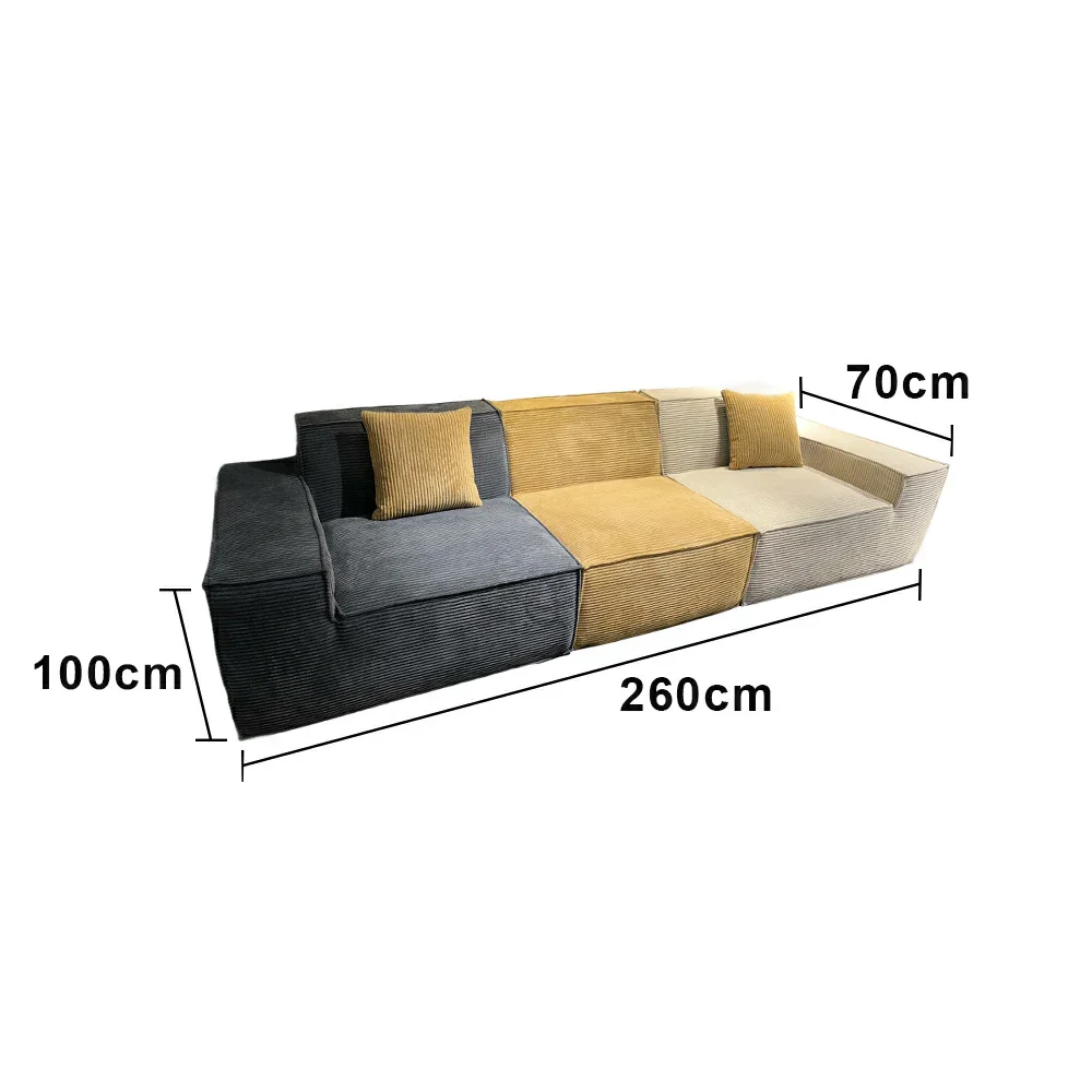 LUXORA B310E 240/260cm Sofa Compressible Packaging Quick Rebound Cushion High Density Foam Core Space Saving Design - Image 6