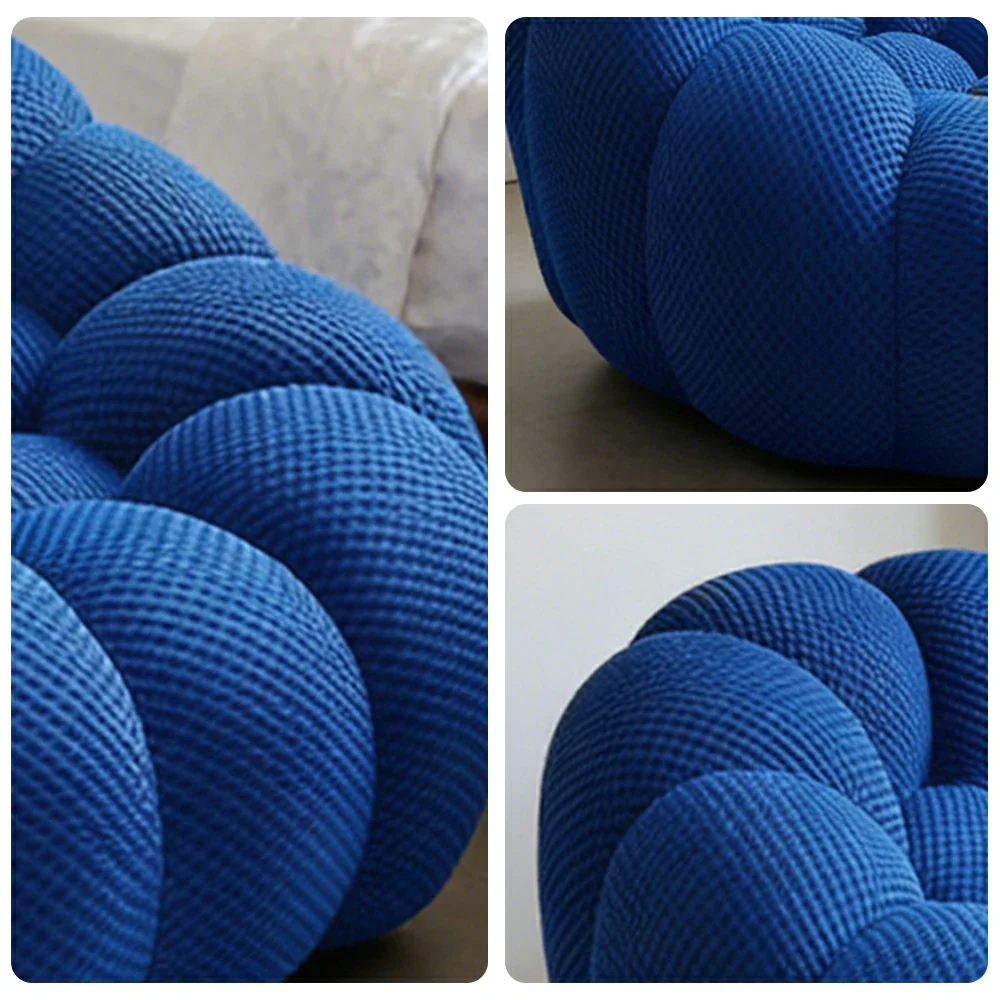LUXORA B011A Sofa Compressible Packaging Quick Rebound Cushion High Density Foam Core Space Saving Design - Blue - Image 3