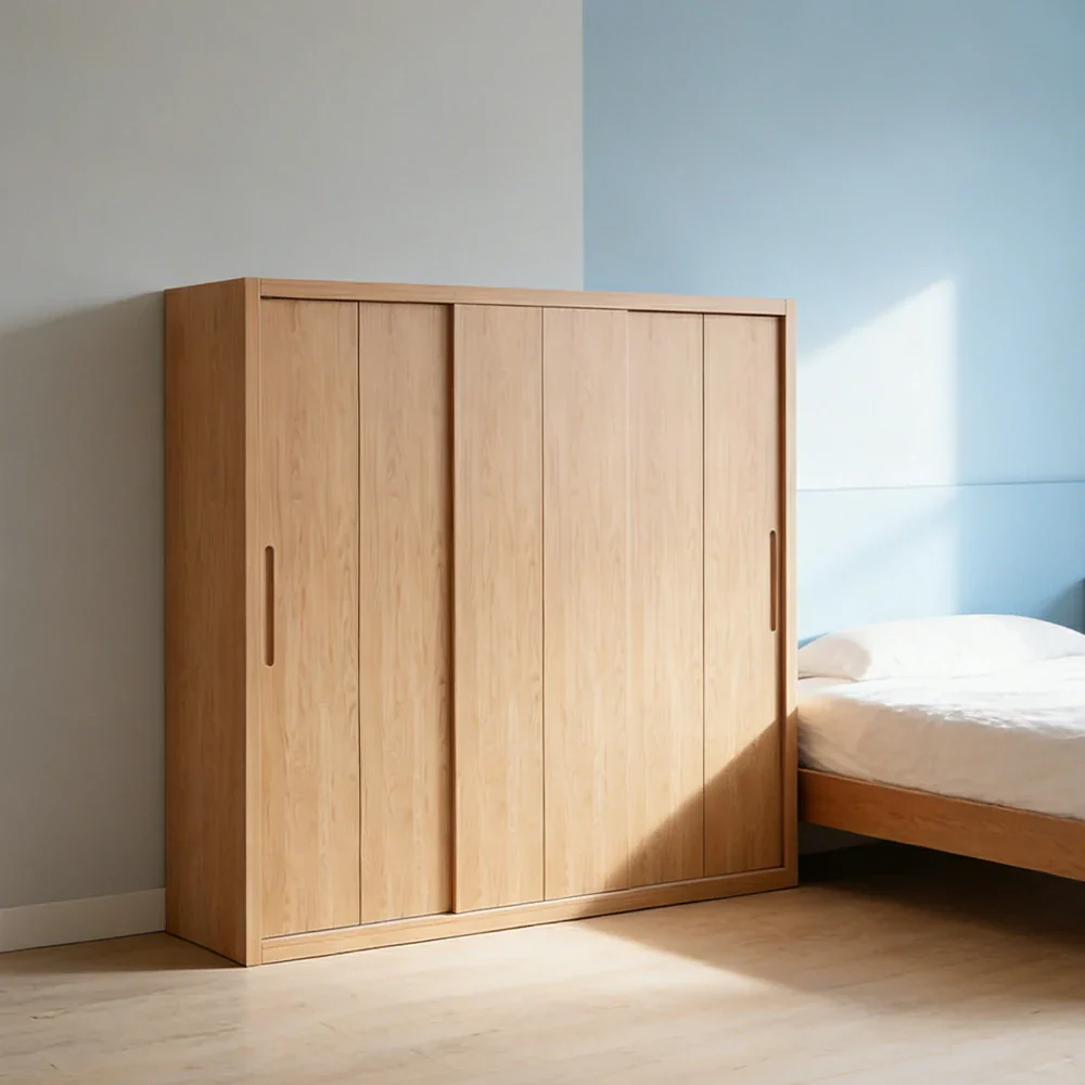 LUXORA 180/200cm Sliding Door Wardrobe - Soft-Close Glide System, North American Pine Construction, Space-Saving Bedroom Storage - Wood - Image 2