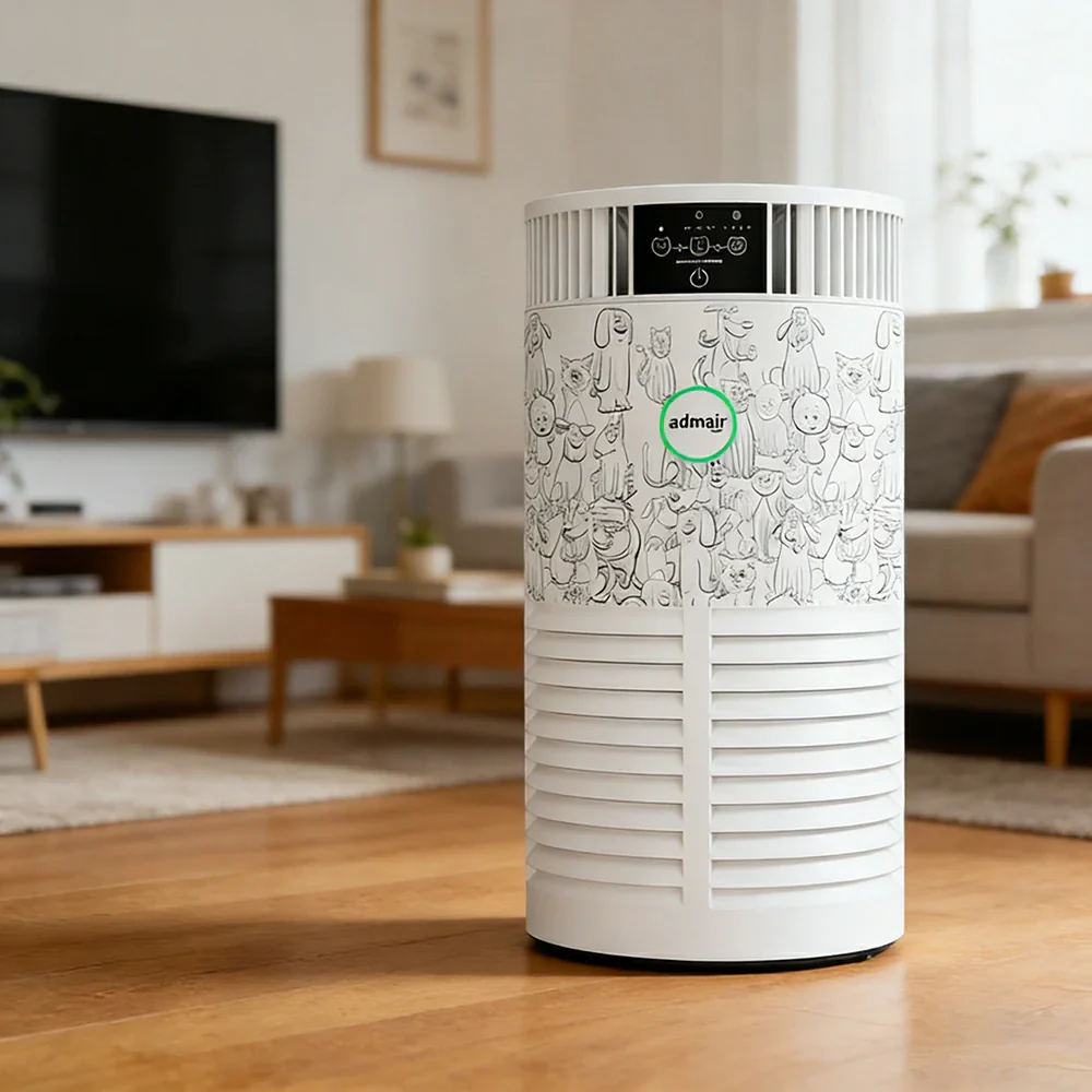 NEVORA Pet Air Purifier Hair Removal HEPA Filter Anti-Allergy Sterilisation Smart Design - White - Image 4