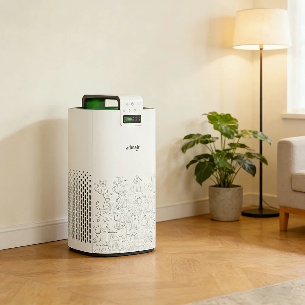 NEVORA Pet Air Purifier Hair Removal HEPA Filter Sterilisation Odour Control Aromatherapy - White - Image 2