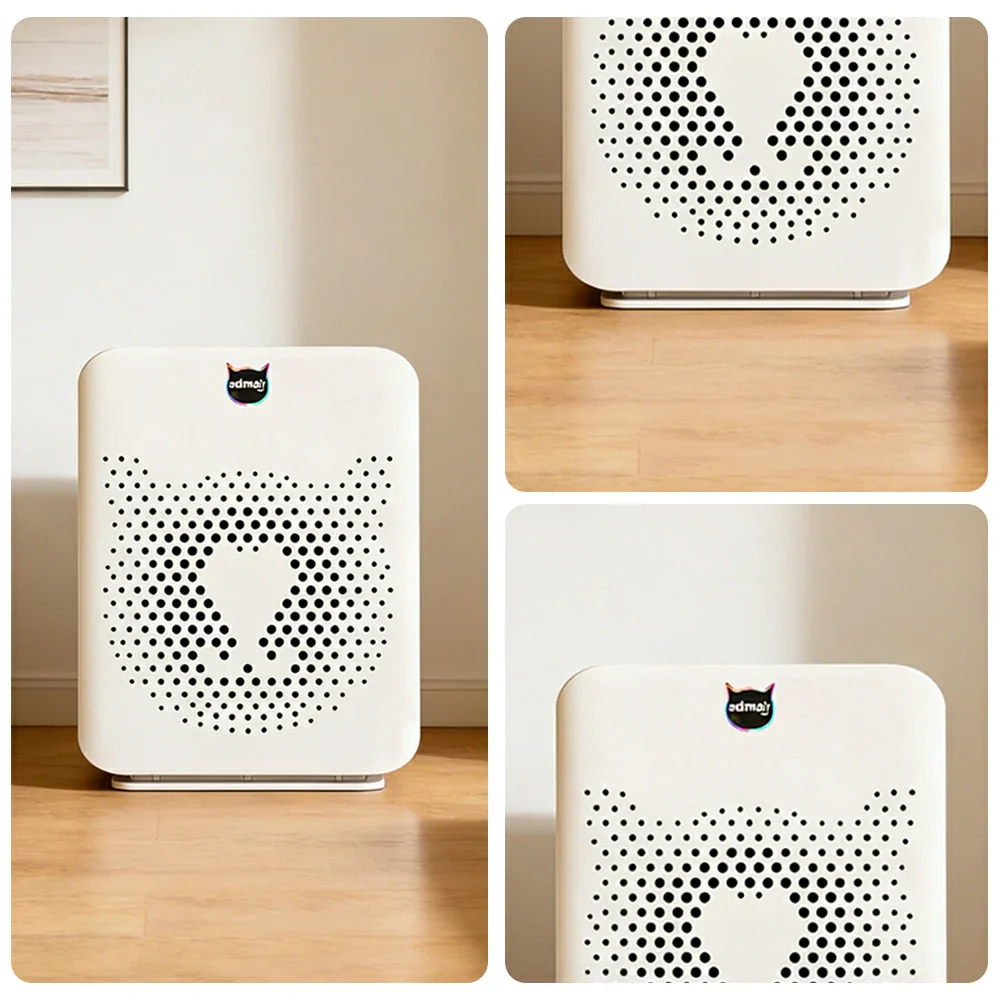 NEVORA Professional Pet Air Purifier - HEPA Filtration, Strong Hair Removal, Anti-Allergy & Odour Control, Low Noise Smart Design - White - Image 3