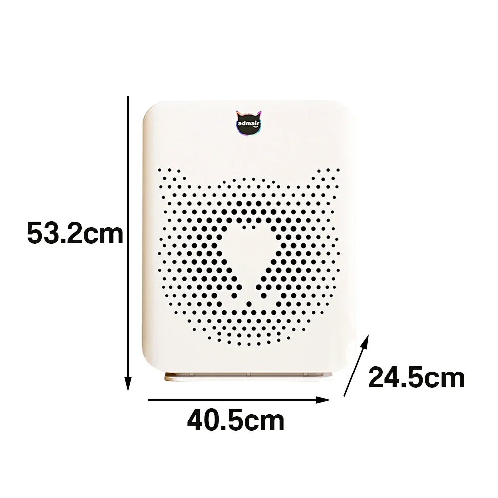 NEVORA Professional Pet Air Purifier - HEPA Filtration, Strong Hair Removal, Anti-Allergy & Odour Control, Low Noise Smart Design - White - Image 5
