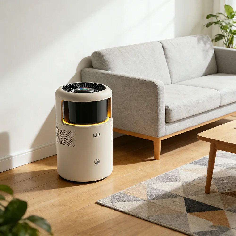 NEVORA Smart AI Humidifier - WiFi Control, 400ml/h Fast Humidification, Ultra Quiet for Baby, Sterilisation Design - Cream White - Image 4