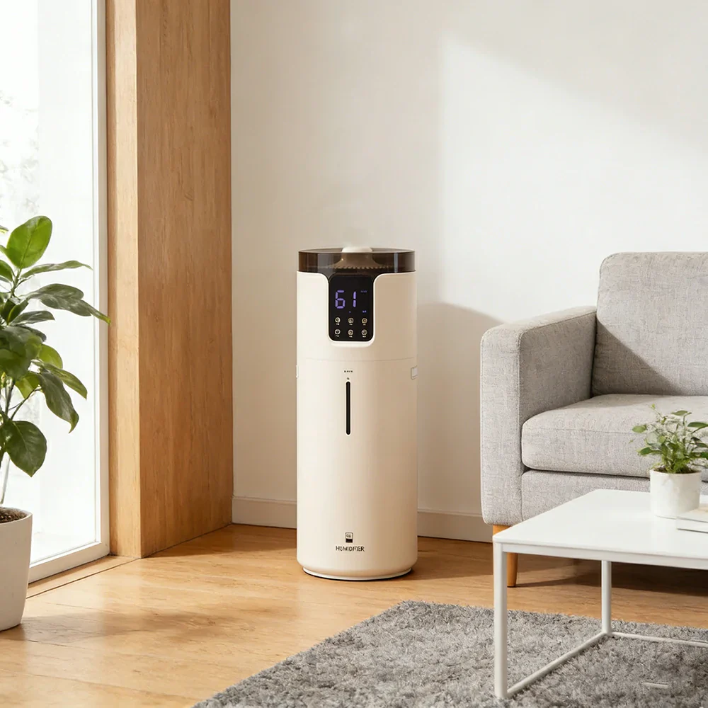 NEVORA Smart UV Sterilising Humidifier - 16L Large Capacity, Remote Control, Intelligent Humidity, Quiet Operation - White - Image 2