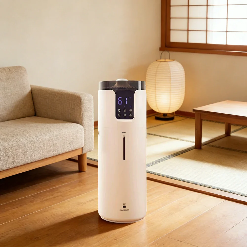 NEVORA Smart UV Sterilising Humidifier - 16L Large Capacity, Remote Control, Intelligent Humidity, Quiet Operation - White - Image 4
