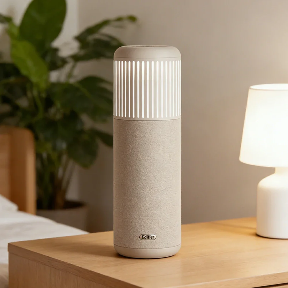 NEVORA Bluetooth Speaker 30W Deep Bass DSP Surround Aluminium Body with Table Lamp - Image 2