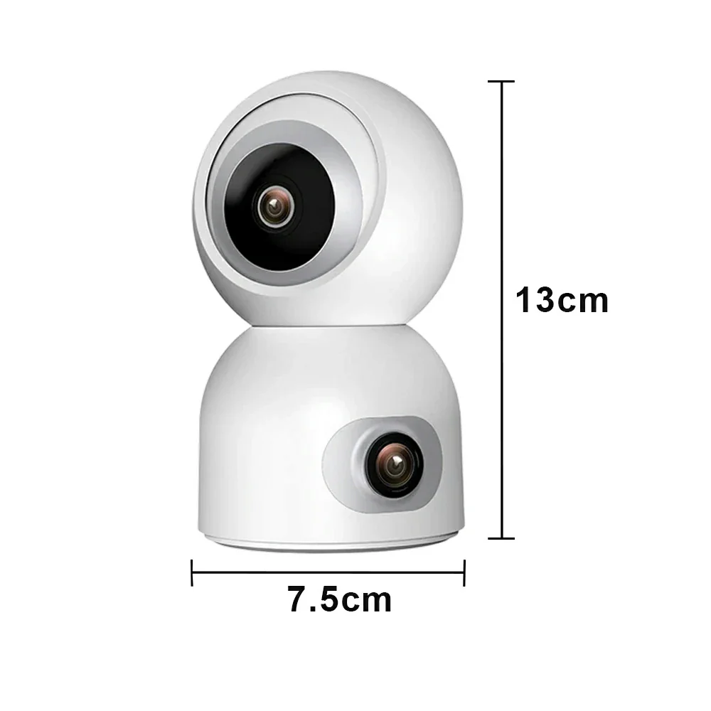 NEVORA Dual-Lens Security Camera - AI Human Tracking, Smart Auto Patrol, Infrared Night Vision, Two-Way Audio - Image 5