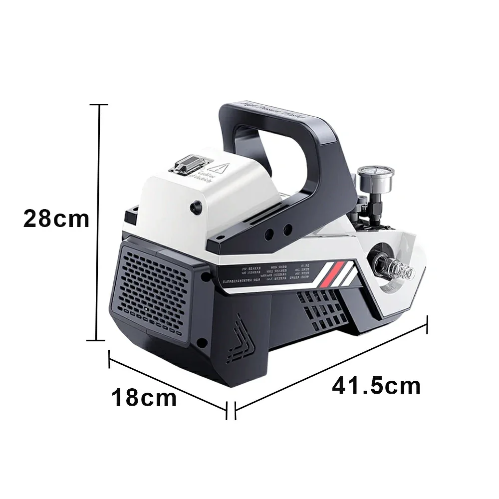 NEVORA High Pressure Washer with 1200W Induction Motor Auto Start Stop Dual Water Inlet and Pressure Gauge - Image 5