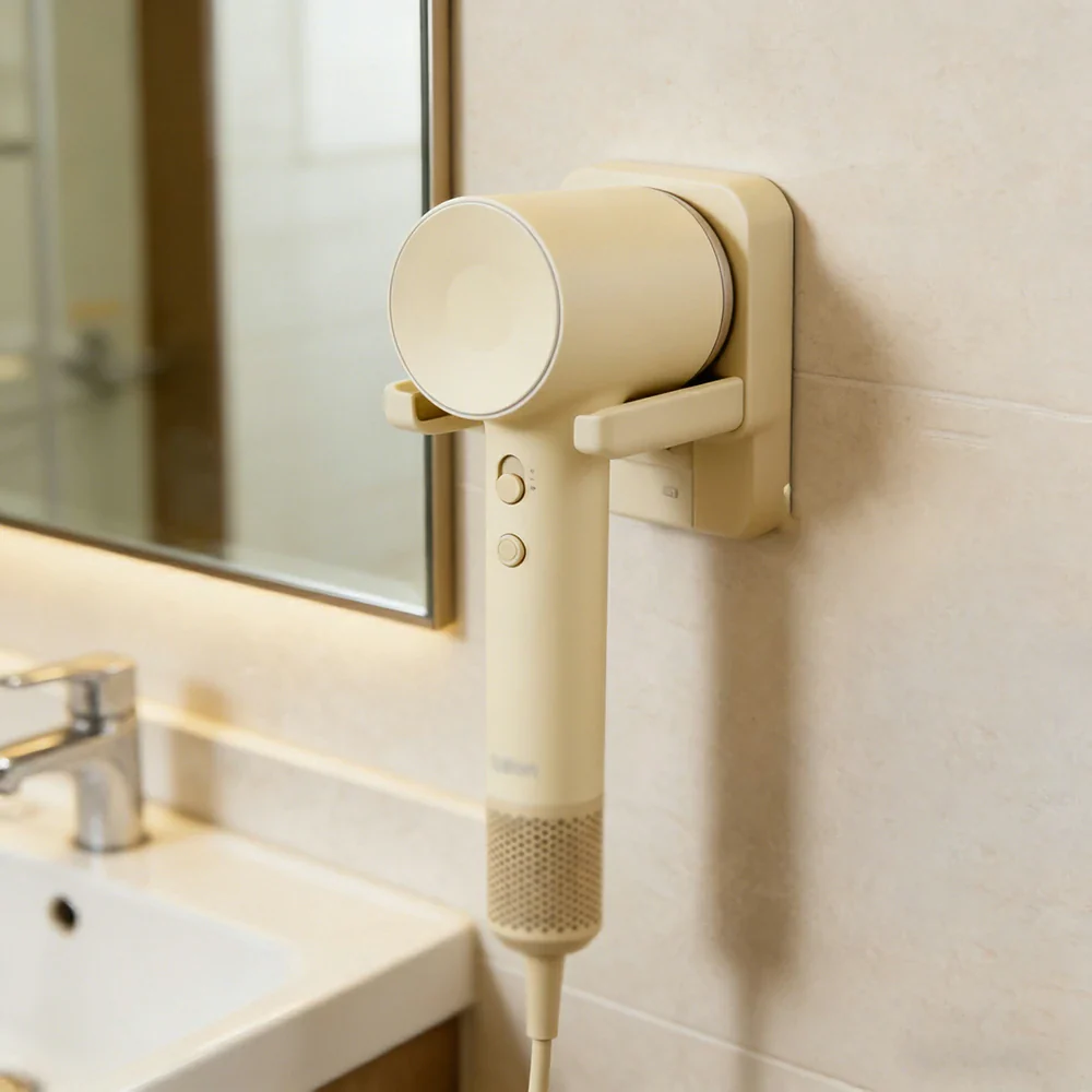 NEVORA High-Speed Hair Dryer - Intelligent Temperature Control, 200M Negative Ions, Low Noise, Magnetic Nozzle - Yellow - Image 2