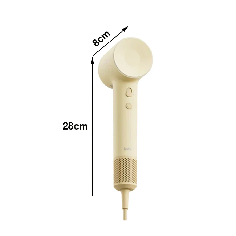 NEVORA High-Speed Hair Dryer - Intelligent Temperature Control, 200M Negative Ions, Low Noise, Magnetic Nozzle - Yellow - Image 5