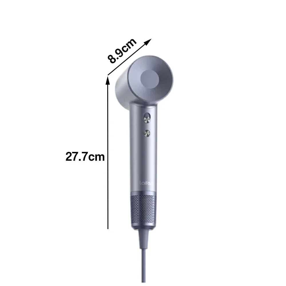 NEVORA High-Speed Hair Dryer - 110,000RPM Powerful Airflow, Nylon Fibreglass Body, Negative Ion Care, Magnetic Nozzle - Silver - Image 5