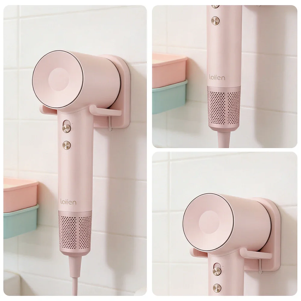 NEVORA High-Speed Hair Dryer - 110,000RPM Powerful Airflow, Nylon Fibreglass Body, Negative Ion Care, Magnetic Nozzle - Pink - Image 3