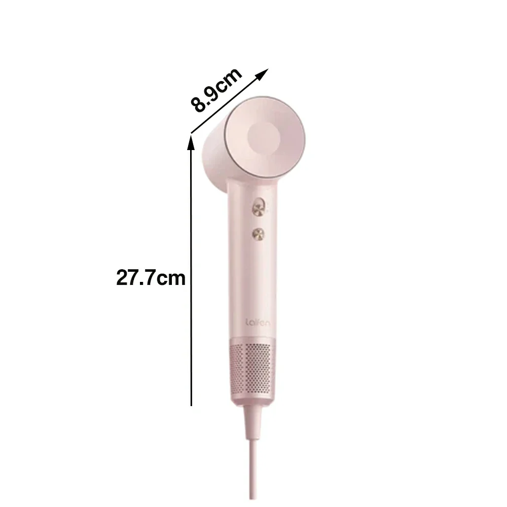 NEVORA High-Speed Hair Dryer - 110,000RPM Powerful Airflow, Nylon Fibreglass Body, Negative Ion Care, Magnetic Nozzle - Pink - Image 5