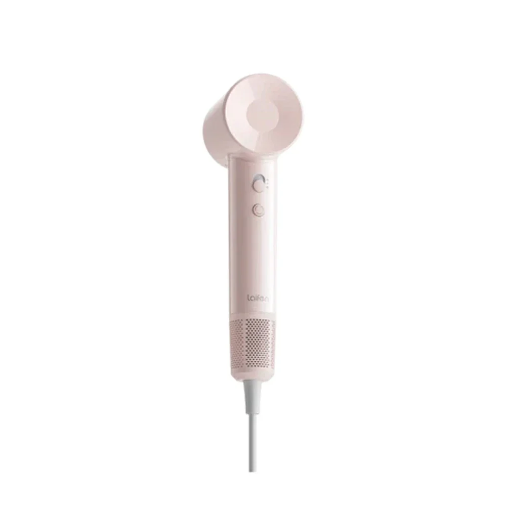 NEVORA High-Speed Hair Dryer - 100,000RPM Powerful Airflow, High-Gloss Finish, Negative Ion Care, Child Safe Mode - Pink