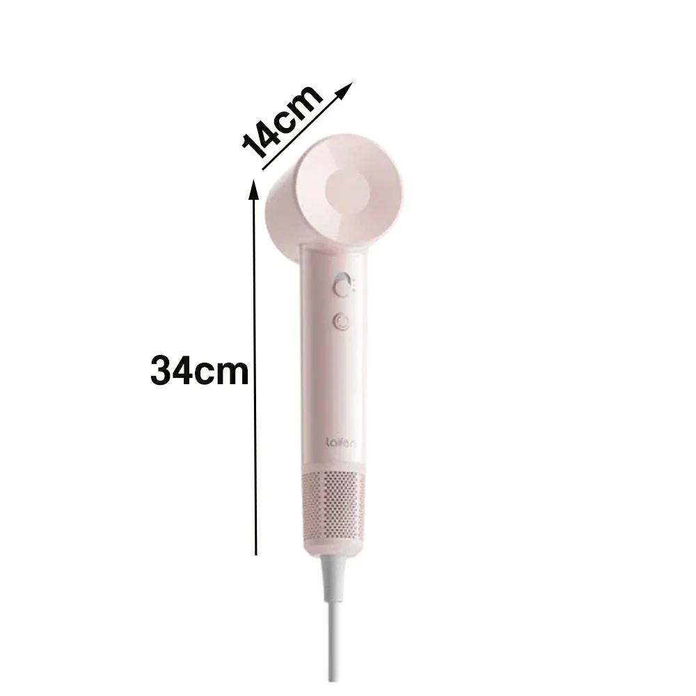 NEVORA High-Speed Hair Dryer - 100,000RPM Powerful Airflow, High-Gloss Finish, Negative Ion Care, Child Safe Mode - Pink - Image 5