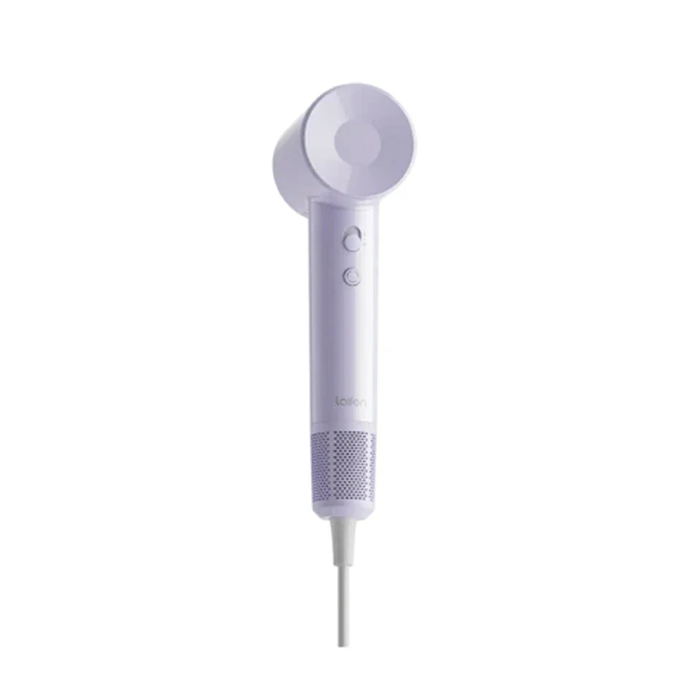 NEVORA High-Speed Hair Dryer - 100,000RPM Powerful Airflow, High-Gloss Finish, Negative Ion Care, Child Safe Mode - Purple