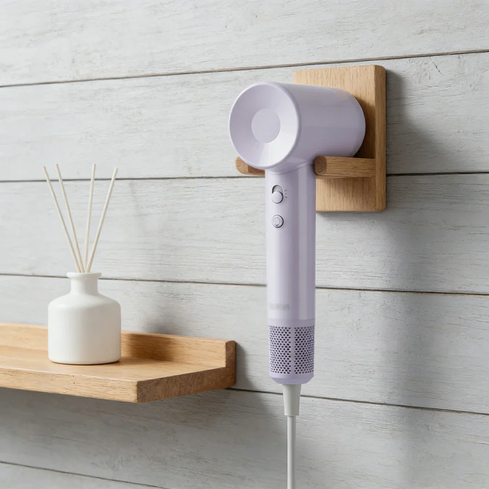NEVORA High-Speed Hair Dryer - 100,000RPM Powerful Airflow, High-Gloss Finish, Negative Ion Care, Child Safe Mode - Purple - Image 2